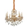 Lustre Pampille GIOCONDA Or 8x40W IDEAL LUX 60514