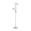Lampadaire POLLY Argent 2x60W IDEAL LUX 61115