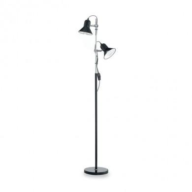 Lampadaire POLLY Noir 2x60W IDEAL LUX 61139