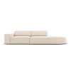 Canapé arrondi droit velours Jodie Beige Clair BOUTICA DESIGN MIC_R3SOR_51_F1_JODIE1