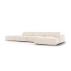 Canapé d'angle droit velours Jodie Beige Clair 5 Places BOUTICA DESIGN MIC_RCO_51_F1_JODIE1