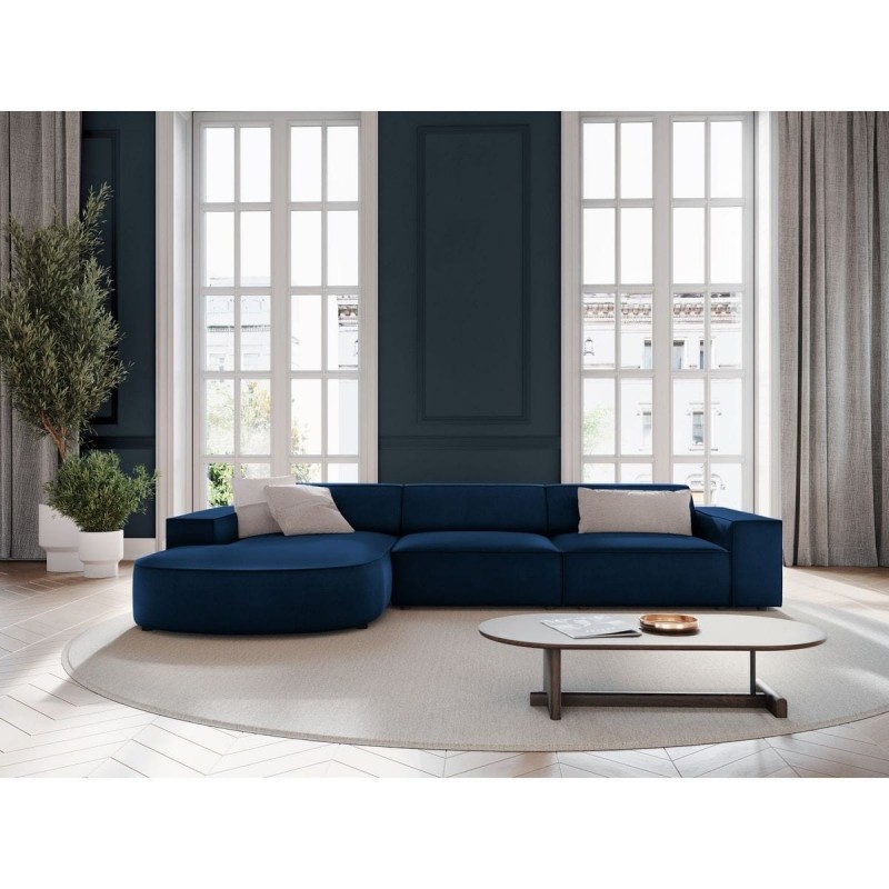 Canapé arrondi d'angle gauche velours Jodie Bleu Roi BOUTICA DESIGN MIC_RLC_51_F1_JODIE4