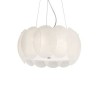 Suspension OVALINO Blanc 5x60W IDEAL LUX 74139