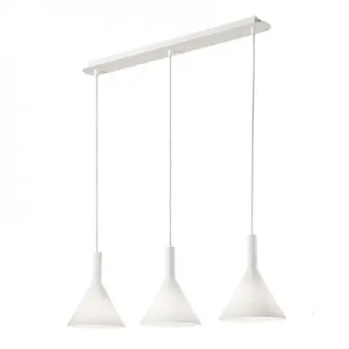 Suspension COCKTAIL Blanc 3x40W IDEAL LUX 74245