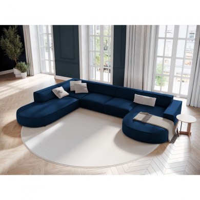 Canapé arrondi d'angle panoramique gauche velours Jodie Bleu Roi BOUTICA DESIGN MIC_RUL_51_F1_JODIE4