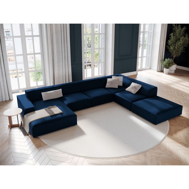 Canapé d'angle panoramique droit velours Jodie Bleu Roi BOUTICA DESIGN MIC_UR_51_F1_JODIE4