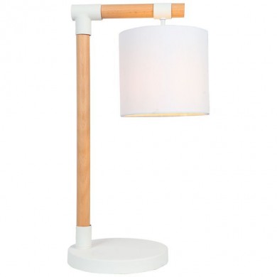 Lampe à poser Scandinave ELOI 1x60W E27 Bois naturel-blanc BRI_92768_09 92768/09 Lampe à poser Scandinave ELOI 1x60W E27 Bois naturel-blanc BRILLIANT 92768/09