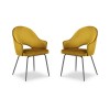 Chaise (lot x2) velours Johnny Jaune BOUTICA DESIGN MIC_CHSET2_2_F1_JOHNNY3