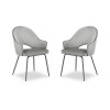 Chaise (lot x2) velours Johnny Gris Clair BOUTICA DESIGN MIC_CHSET2_2_F1_JOHNNY12