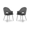 Chaise (lot x2) velours Johnny Gris Foncé BOUTICA DESIGN MIC_CHSET2_2_F1_JOHNNY13