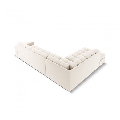 Canapé d'angle gauche velours Justin Beige Clair 5 Places BOUTICA DESIGN MIC_LC_L_51_F1_JUSTIN1