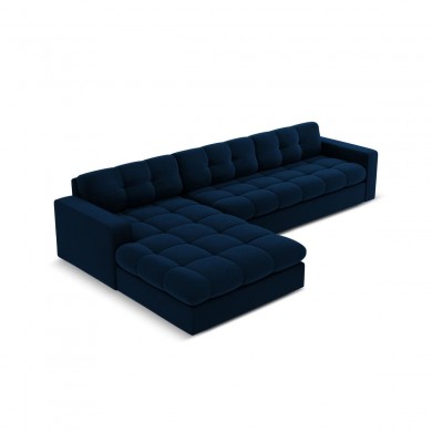 Canapé d'angle gauche velours Justin Bleu Roi 4 Places BOUTICA DESIGN MIC_LC_S_51_F1_JUSTIN3