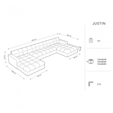 Canapé panoramique Justin Vert Bouteille BOUTICA DESIGN MIC_U_51_F1_JUSTIN2