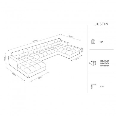 Canapé panoramique Justin Gris BOUTICA DESIGN MIC_U_51_F1_JUSTIN5