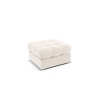 Pouf velours Justin Beige Clair BOUTICA DESIGN MIC_POUF_51_F1_JUSTIN1