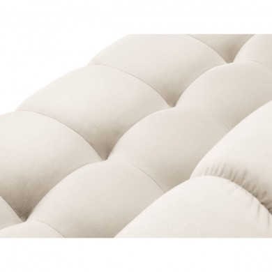 Pouf velours Justin Beige Clair BOUTICA DESIGN MIC_POUF_51_F1_JUSTIN1