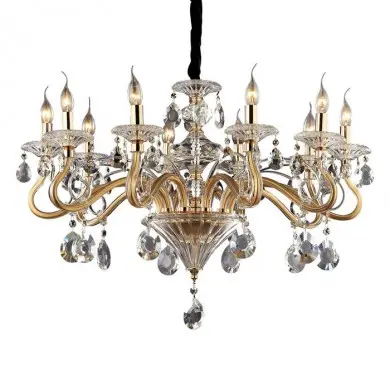 Lustre Doré NEGRESCO Or 10x40W IDL_087771 87771 Lustre Doré NEGRESCO Or 10x40W IDEAL LUX 87771