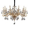 Lustre Doré NEGRESCO Or 10x40W IDEAL LUX 87771