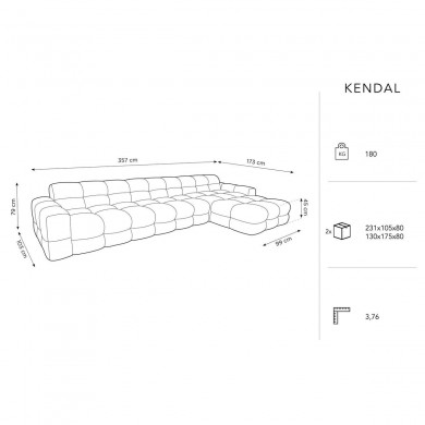 Canapé d'angle droit Kendal Orange 5 Places BOUTICA DESIGN MIC_RC_M_121_F1_KENDAL6