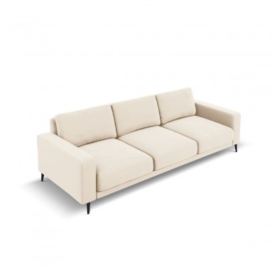 Canapé velours Kylie Beige Clair 3 Places BOUTICA DESIGN MIC_3S_51_F1_KYLIE1