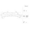 Canapé d'angle droit velours Kylie Vert Bouteille L251cm BOUTICA DESIGN MIC_RC_L_51_F1_KYLIE2