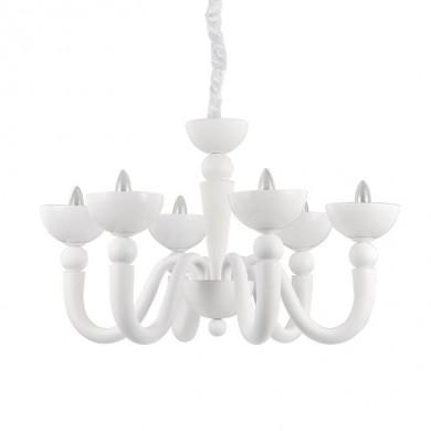 Lustre BON BON Blanc 6x40W IDEAL LUX 93994