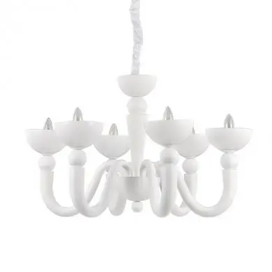 Lustre BON BON Blanc 6x40W IDEAL LUX 93994