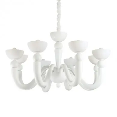 Lustre BON BON Blanc 8x40W IDEAL LUX 94007
