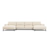 Canapé panoramique Kylie Beige Clair Velours BOUTICA DESIGN MIC_U_51_F1_KYLIE1