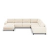 Canapé panoramique droit velours Kylie Beige Clair BOUTICA DESIGN MIC_UR_51_F1_KYLIE1