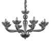 Lustre Baroque en Verre CASANOVA Fumé 8x40W IDEAL LUX 95615