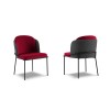 Chaise (lot x2) velours Limmen Mélange Noir, Rouge BOUTICA DESIGN MIC_CHSET2_44F85_F1_LIMMEN3