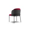 Chaise (lot x2) velours Limmen Mélange Noir, Rouge BOUTICA DESIGN MIC_CHSET2_44F85_F1_LIMMEN3