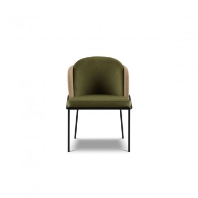 Chaise (lot x2) velours Limmen Beige Foncé Mélange, Vert BOUTICA DESIGN MIC_CHSET2_44F85_F1_LIMMEN5