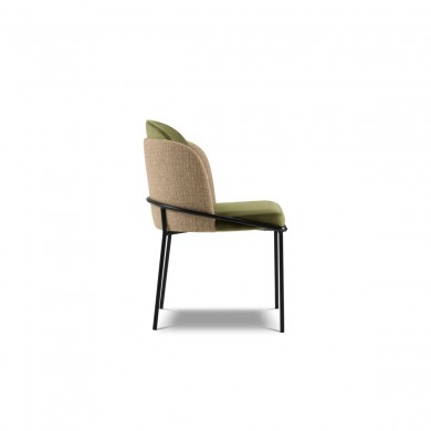 Chaise (lot x2) velours Limmen Beige Foncé Mélange, Vert BOUTICA DESIGN MIC_CHSET2_44F85_F1_LIMMEN5