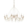 Lustre CORTE Blanc vieilli 12x40W IDEAL LUX 97664