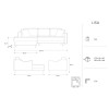 Canapé d'angle gauche convertible avec coffre Lisa Gris Clair BOUTICA DESIGN MIC_LCF_107_F1_LISA3