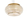 Plafonnier PASHA Or 6x40W IDEAL LUX 100807