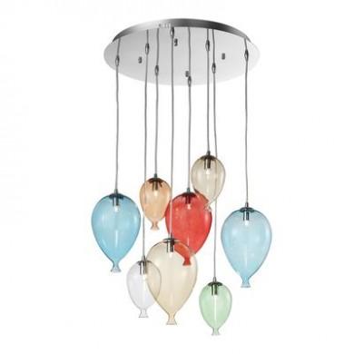 Suspension CLOWN Couleur 8x40W IDEAL LUX 100944