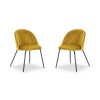 Chaise (lot x2) velours Matt Jaune BOUTICA DESIGN MIC_CHSET2_2_F1_MATT3