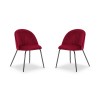 Chaise (lot x2) velours Matt Rouge BOUTICA DESIGN MIC_CHSET2_2_F1_MATT4