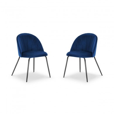 Chaise (lot x2) velours Matt Bleu Roi BOUTICA DESIGN MIC_CHSET2_2_F1_MATT7