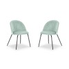 Chaise (lot x2) velours Matt Menthe BOUTICA DESIGN MIC_CHSET2_2_F1_MATT11