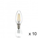 Ampoule (x10) 4W E14 Transparent D3,5 101224