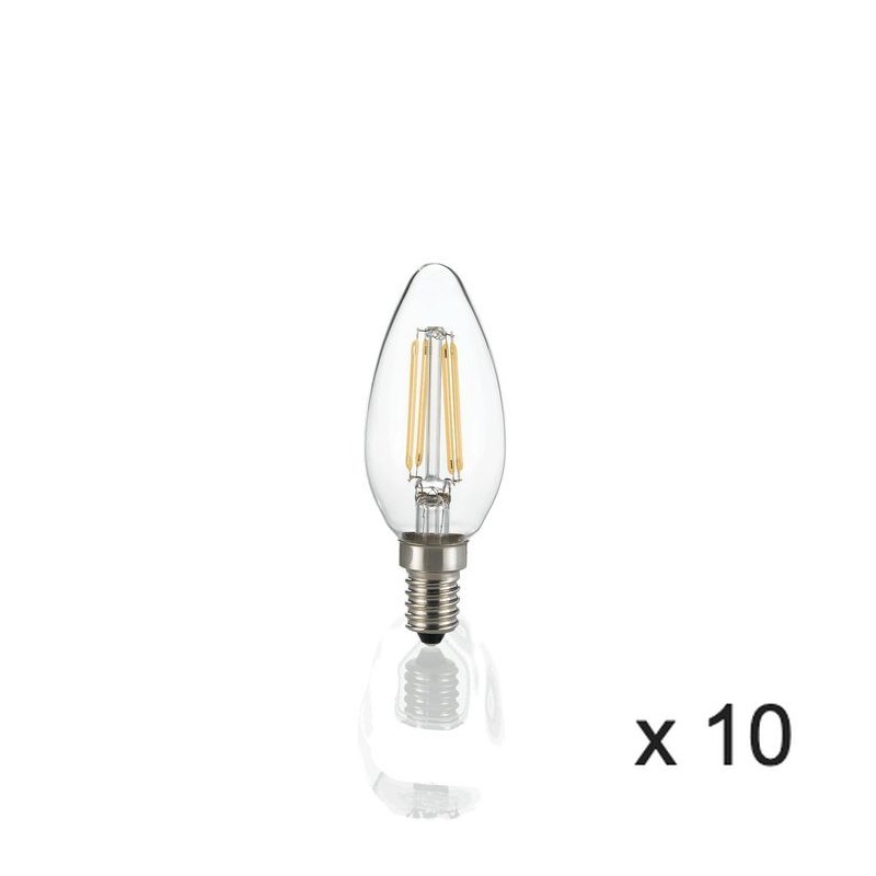 Ampoule (x10) 4W E14 Transparent D3,5 101224 IDEAL LUX 101224
