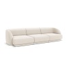 Canapé velours Miley Beige Clair 3 Places BOUTICA DESIGN MIC_3S_51_F1_MILEY1