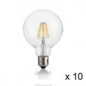 Ampoule (x10) 8W E27 Transparent D9,5 101323