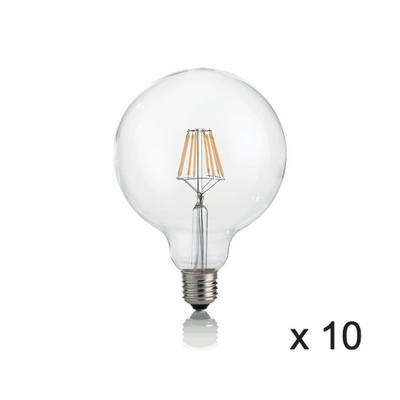 Ampoule (x10) 8W E27 Transparent D12,5 101347 IDEAL LUX 101347