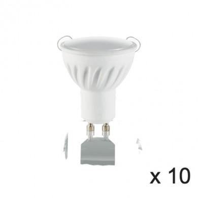 Ampoule (x10) 7W GU10 Blanc D5 101378 IDEAL LUX 101378