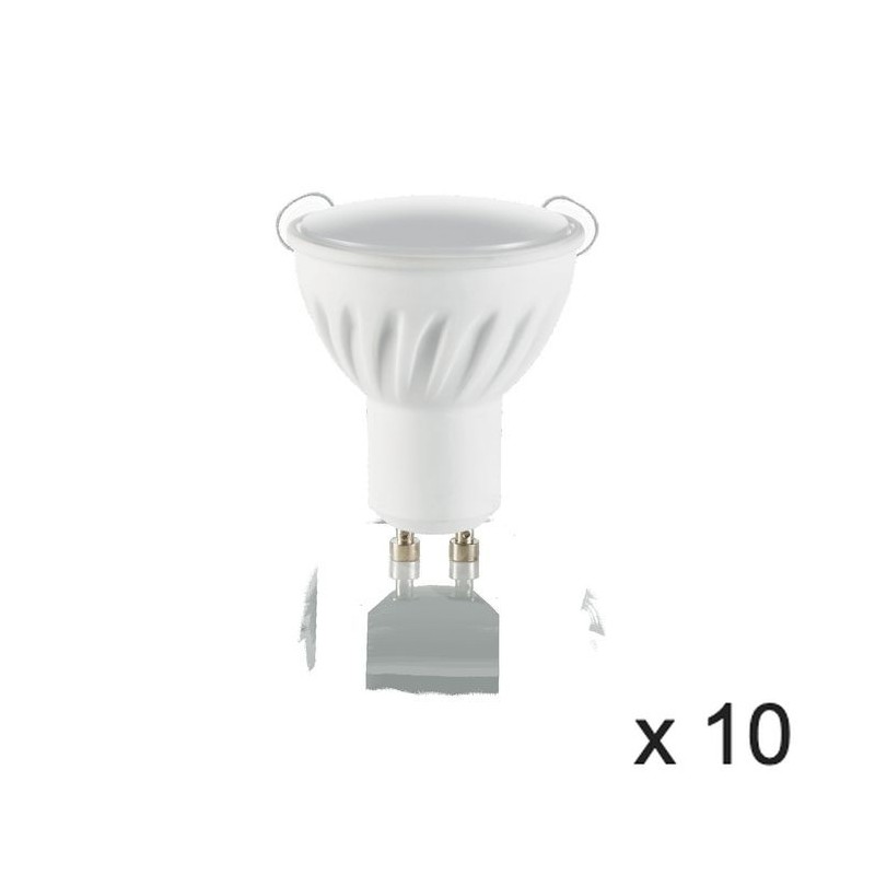Ampoule (x10) 7W GU10 Blanc D5 101378 IDEAL LUX 101378